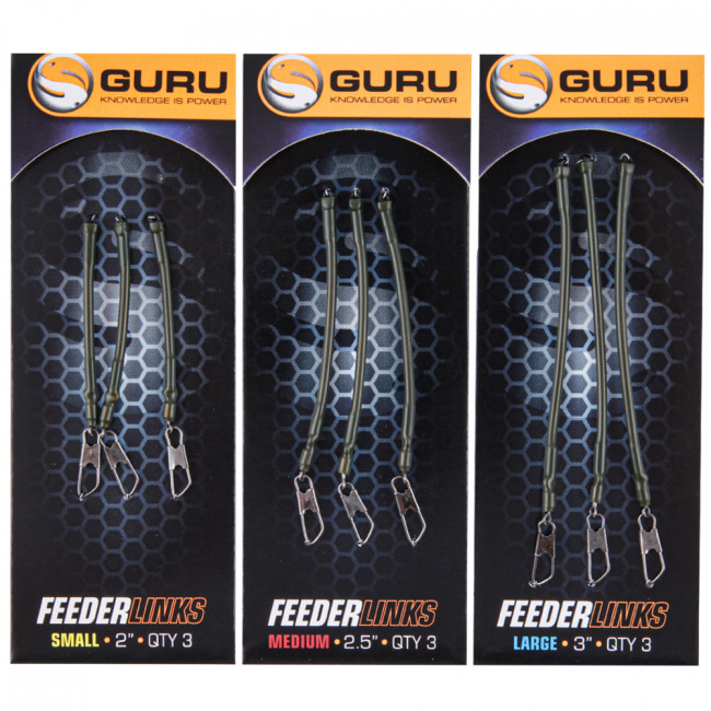 thumbnail image 2 of Guru Feeder Links – All Sizes Available, 3-Pack For Coarse Fishing 2 of 6