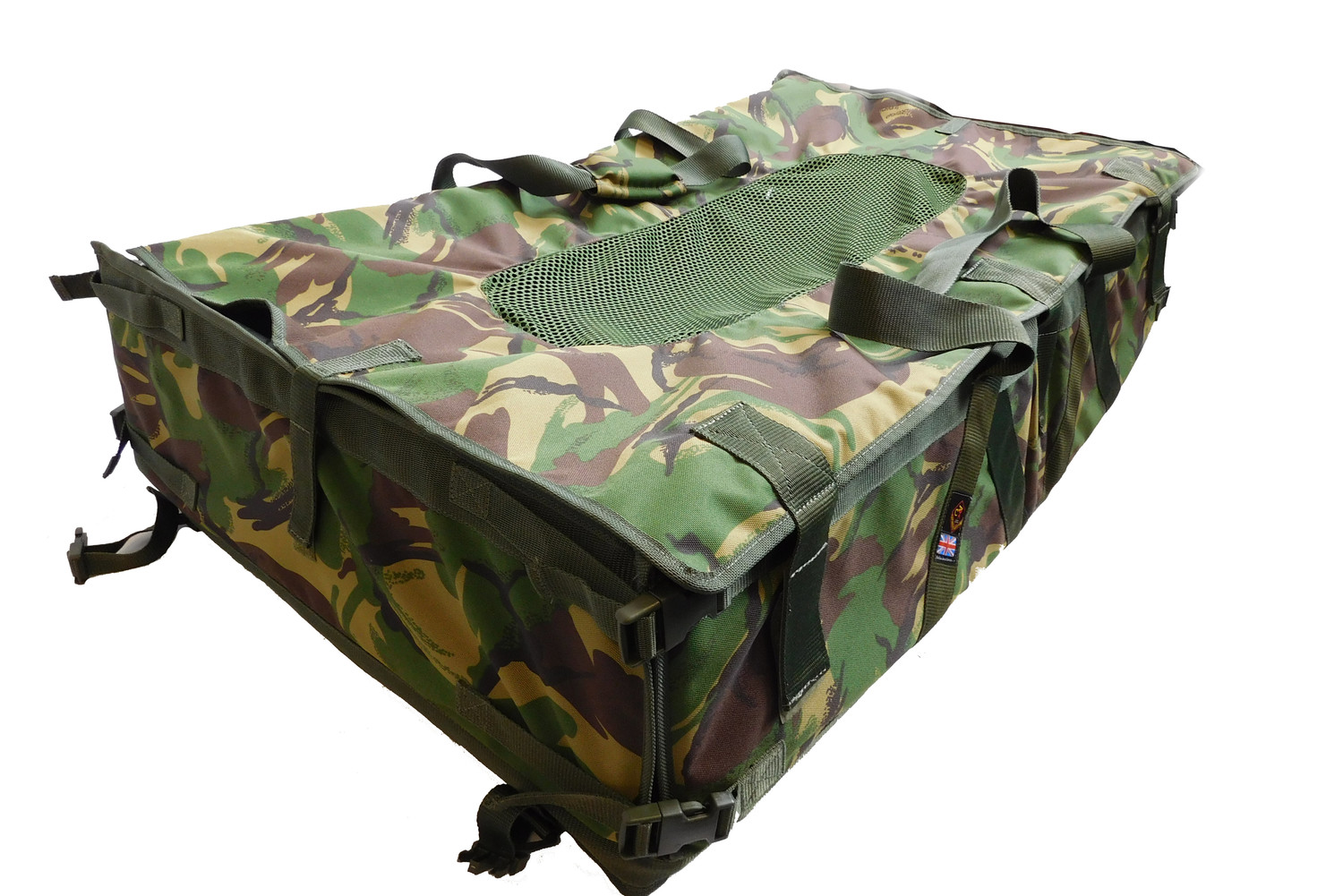 Carp Cradle Fishing Unhooking Mat Oval DPM Camo With Carry Bag