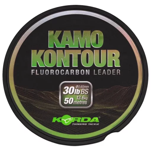 Korda Kamo Kontour Fluorocarbon Leader 30lb 50m