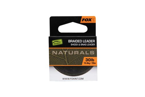 Fox Edges Naturals Braided Leader 20M