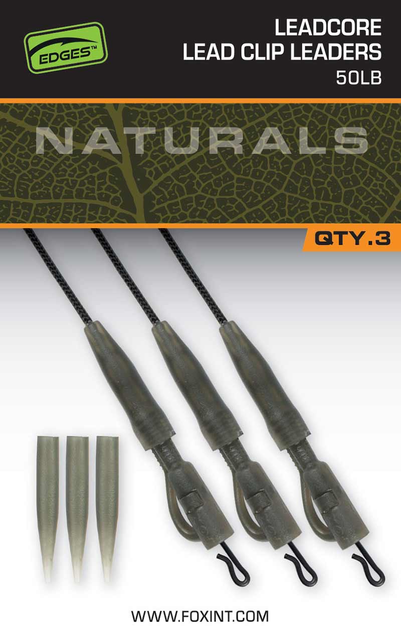 thumbnail image 2 of Fox Edges Naturals Leadcore Power Grip Lead Clip Leaders – Carp Fishing Tackle, CAC852-FX 2 of 5