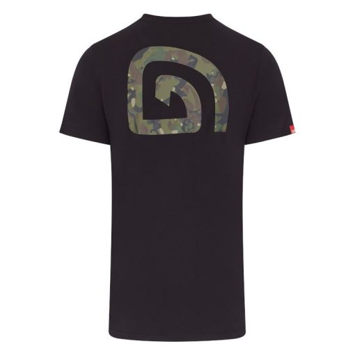 Trakker CR Logo T-Shirt Black Camo - Image 2