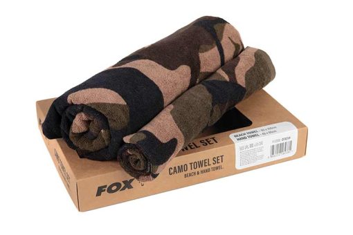 Fox Camo beach & hand towel box set