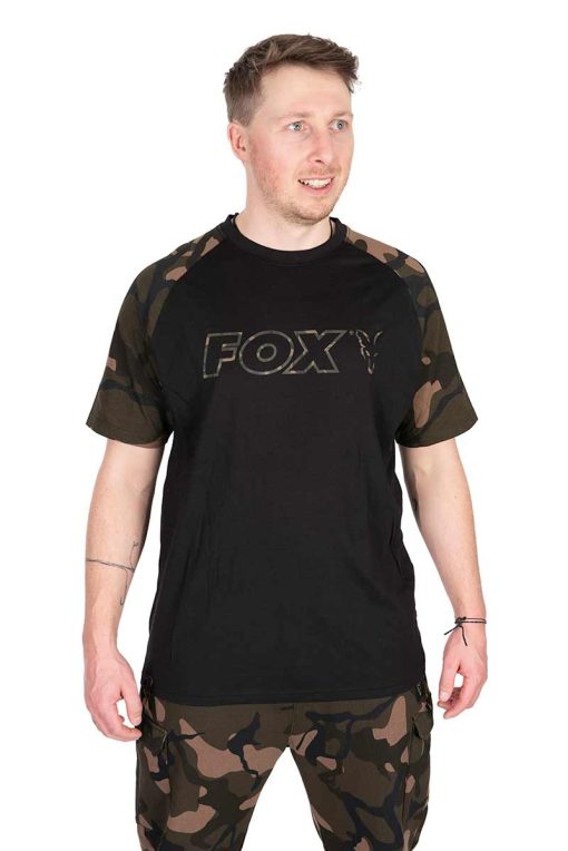 Fox Black / Camo Outline T Shirt