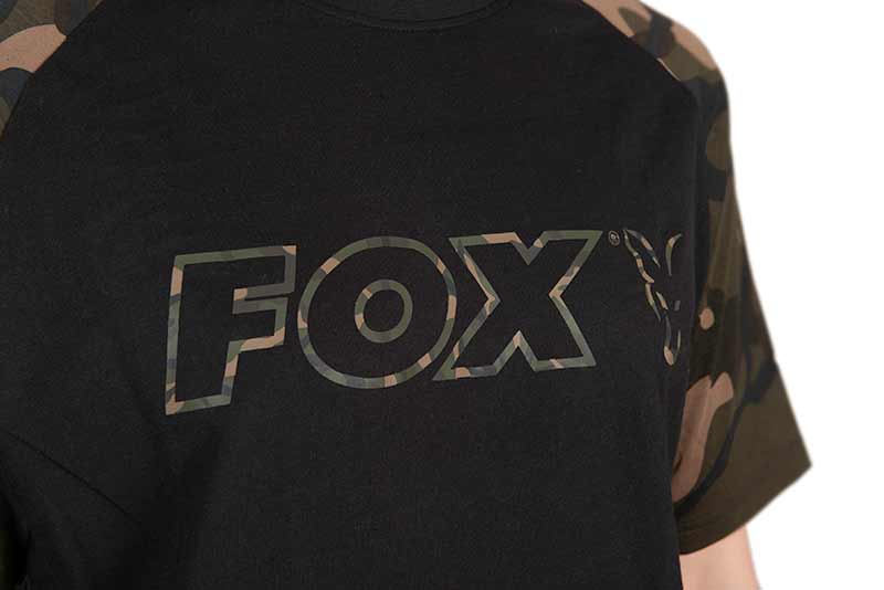 Fox Black / Camo Outline T Shirt – Tackle Tavern