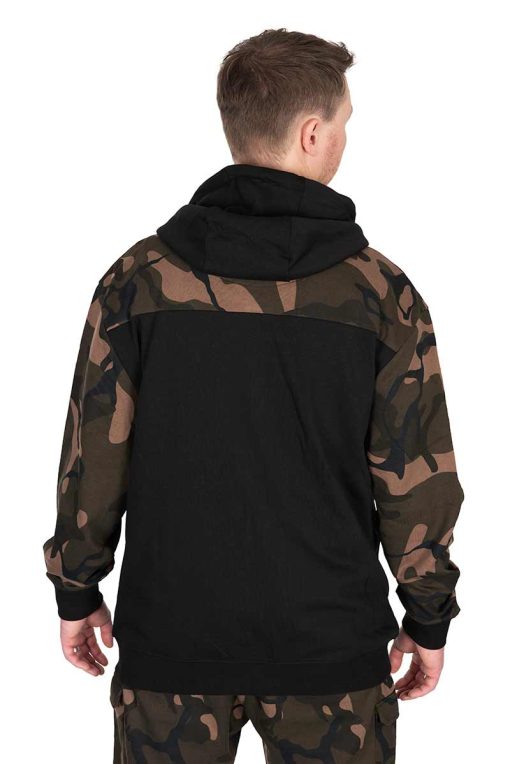 Fox LW BLack / Camo Split Zip Hoody - Image 2