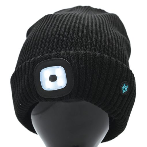 Wolf Powerbeam LED Waterproof Beanie Black