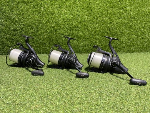 3x Fox 12000XT Reels (Light Scratches & Paint Loss On Bail Arms + 1x Bail Arms Bent Out Of Shape)  PRE LOVED