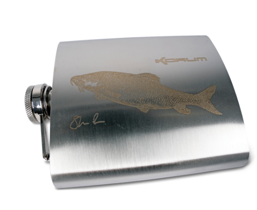 Korum CLASSIC HIP FLASK BARBEL 7oz - Image 2