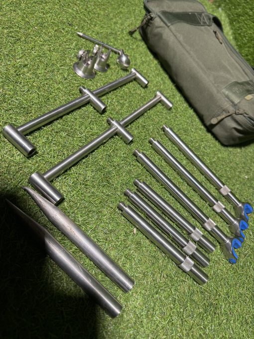 1x Korda Singlez Set Stainless 3 Rod with Locdowns In Singlez Bag - PRE LOVED - Image 2