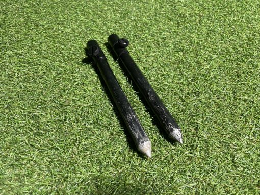 2x Black 8inch Banksticks - PRE LOVED