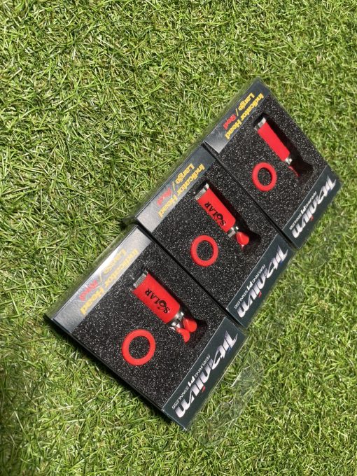 3x Solar Titanium Large Indicator Heads Red (TT10) - PRE LOVED