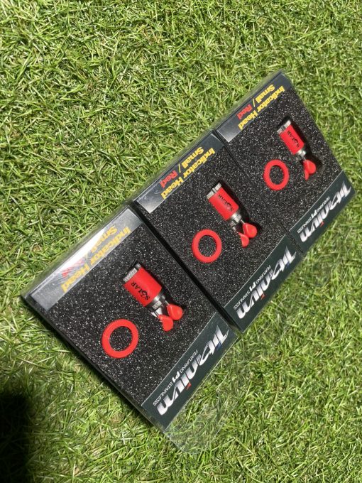 3x Solar Titanium Small Indicator Heads Red (TT11) - PRE LOVED