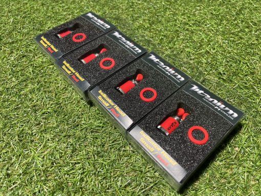 4x Solar Titanium Small Indicator Heads Red (TT12) - PRE LOVED