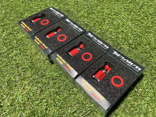 4x Solar Titanium Small Indicator Heads Red (TT12) - PRE LOVED - Image 2