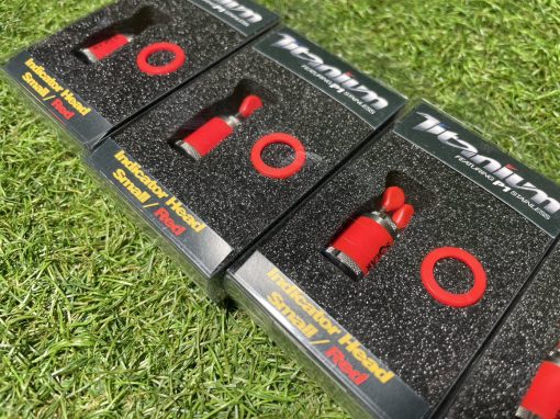 4x Solar Titanium Small Indicator Heads Red (TT12) - PRE LOVED - Image 4