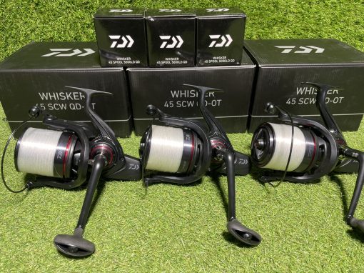 3x Daiwa Whisker 22 45 SCW in Boxes and Spare Spools - PRE LOVED