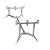 Summit LOW PROFILE POD 3 ROD MINI STAINLESS