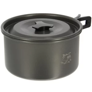 NGT Aluminium Outdoor Cook Set - 1.1 litre Kettle, Pot and Pan in Gun Metal - Image 5
