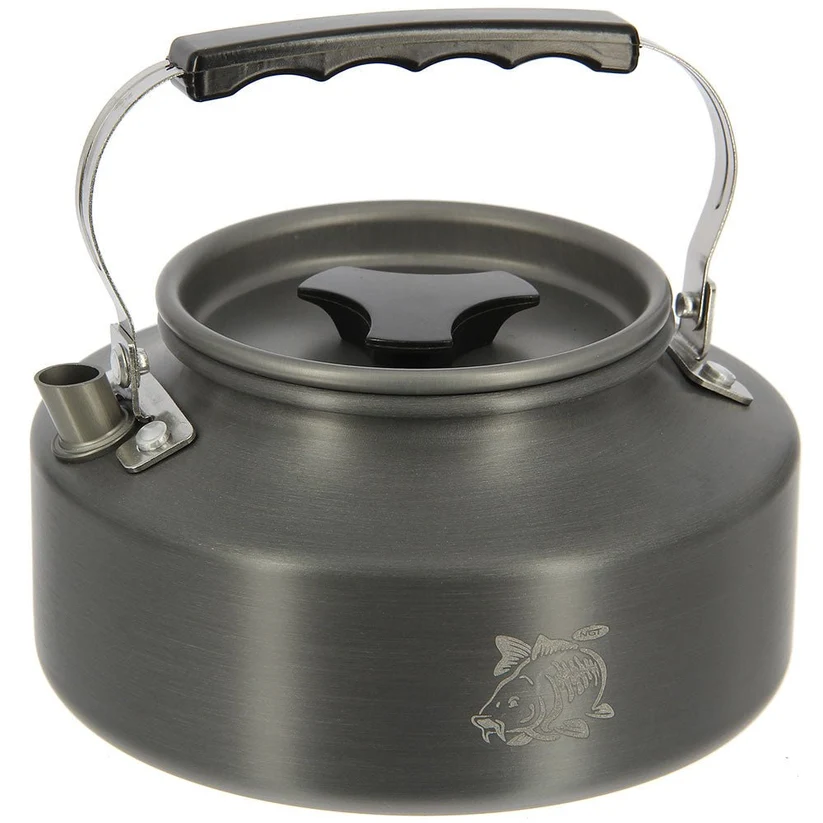 NGT Aluminium Outdoor Cook Set - 1.1 litre Kettle, Pot and Pan in Gun Metal - Image 3