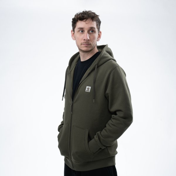 Nash Make It Happen Badge Zipped Hoody Green