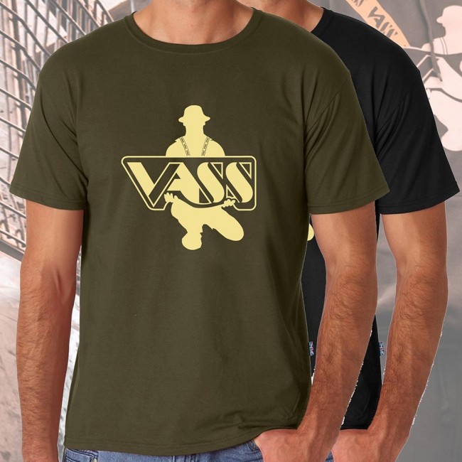 Vass Printed T- Shirt Khaki