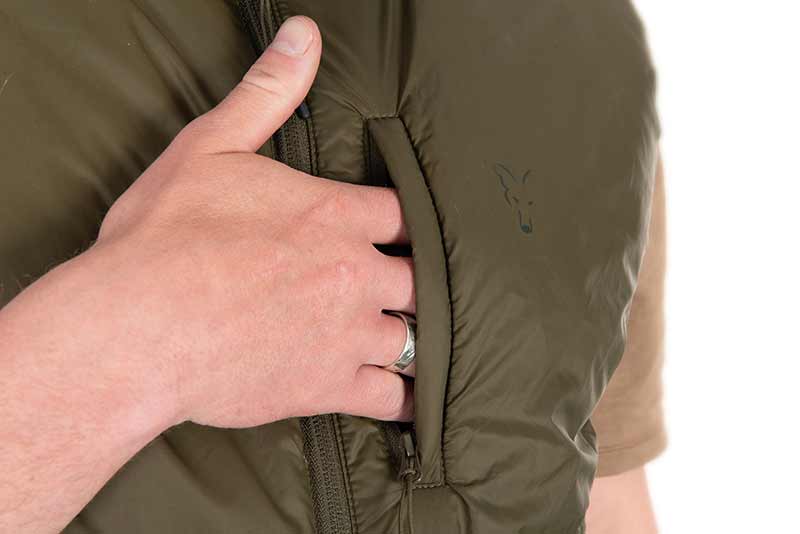 Fox Olive quilted 100 Gilet - Image 4