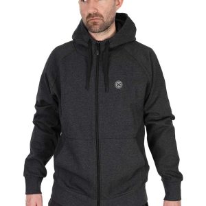Alternative view of Matrix Charcoal Marl Zip Hoody