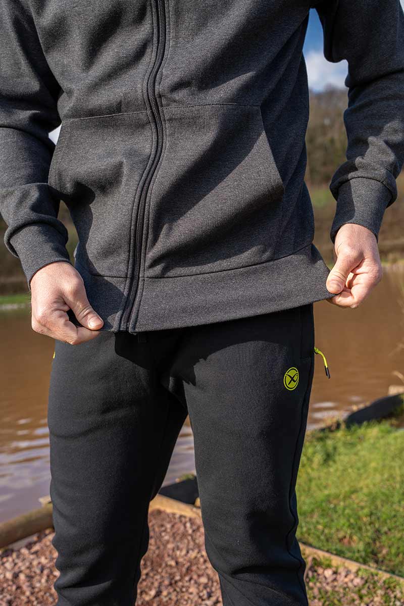 Matrix Charcoal Marl Zip Hoody - Image 10
