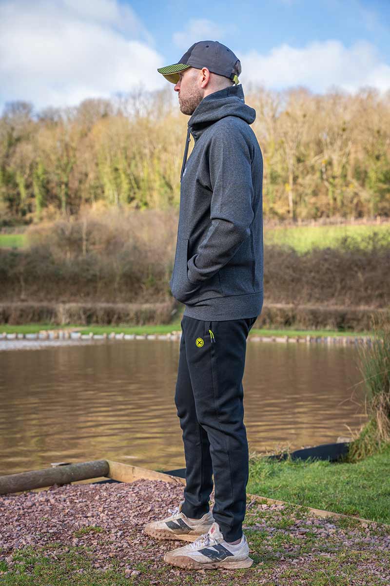 Matrix Charcoal Marl Zip Hoody - Image 15