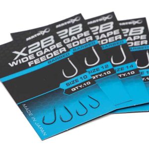 Matrix X2B Wide Gape Feeder Barbed Eyed Hooks