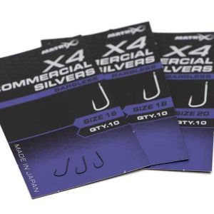 Matrix X4 Commercial Silvers Barbless Hook