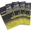 Matrix X6 Carp Pellet Rigger Barbless Eyed Hooks