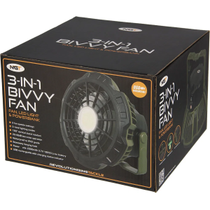 NGT XL Fan - USB Rechargeable Fan with Light and Powerbank