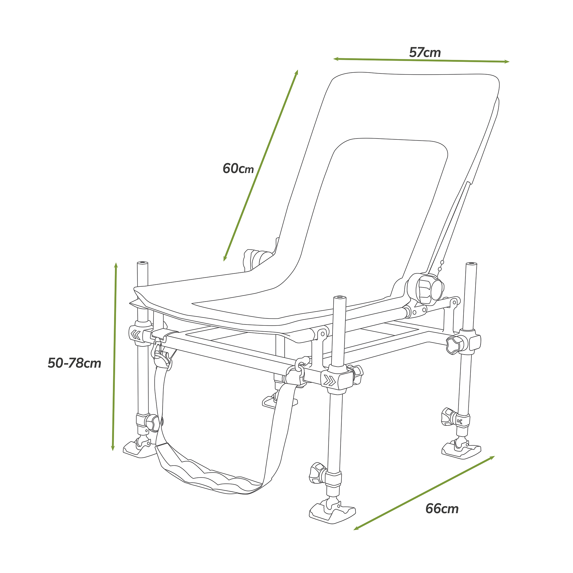 Korum S23 Supa Lite Stretch Feeder Chair - Image 2