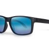 Fox Rage Transparent Black Brown Lens Mirror Blue Polarised Sunglasses