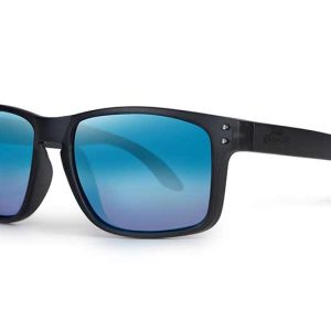 Fox Rage Transparent Black Brown Lens Mirror Blue Polarised Sunglasses