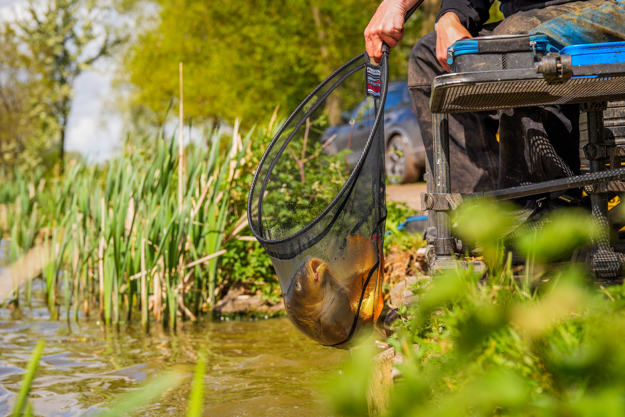 Preston Carbon Hair Mesh Landing Net - Image 6