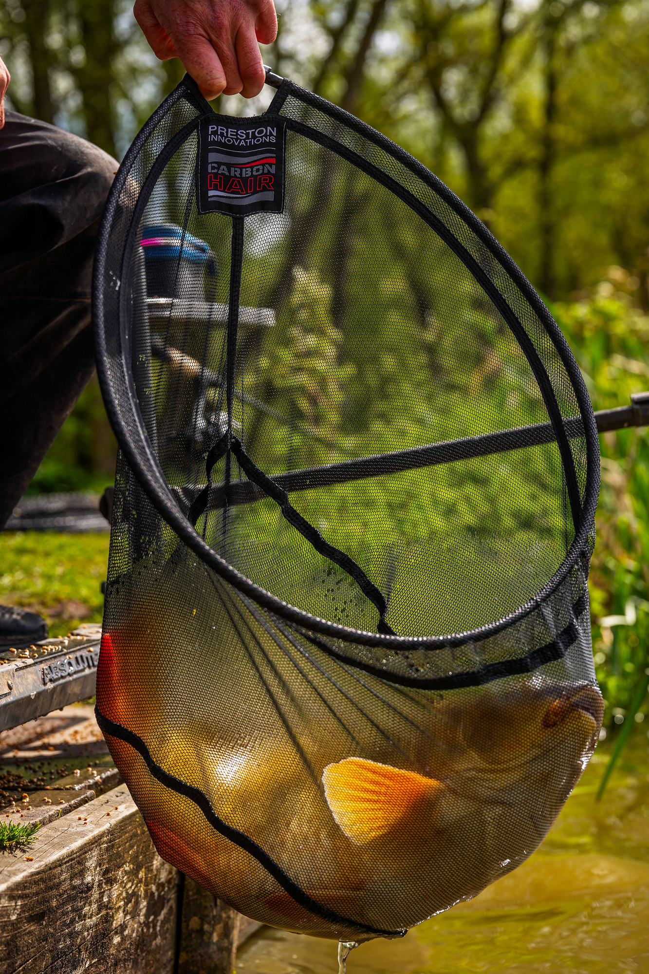 Preston Carbon Hair Mesh Landing Net - Image 11