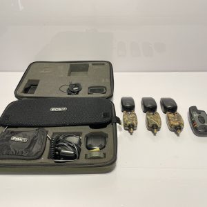3x Fox EOS-R Camo Alarms with Receiver In Case - B9 - PRE LOVED