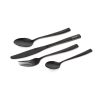 Fox Cookware Black Stainless Cutlery Set