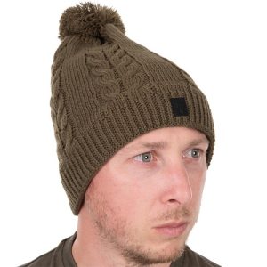 Fox Khaki Knitted Bobble