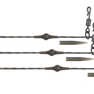 Fox Edges Naturals Heli-Clip Rigs 50lb Copper Core 3pcs