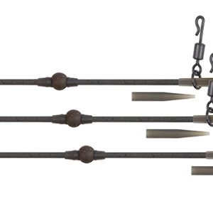 Fox Edges Tuff Tungsten Tubing Heli-Clip Rigs 3pcs