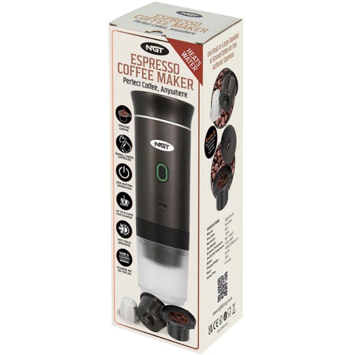 NGT Portable Espresso Coffee Machine & Case - Image 8