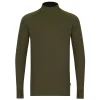 Korda Mock Neck Thermal LS Shirt Dark Olive