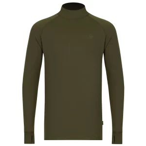 Korda Mock Neck Thermal LS Shirt Dark Olive