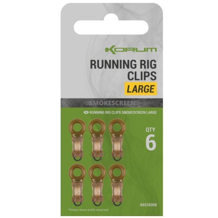 Korum Smokescreen Running Rig Clips • NEXT DAY DELIVERY • TT