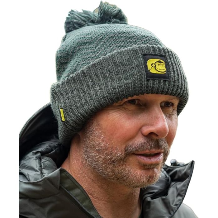 Ridgemonkey APEarel ThermaPro Waterproof Bobble Hat Green