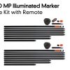Fox Halo Illuminated Marker Pole -  2 Pole Kit Inlcuding Remote